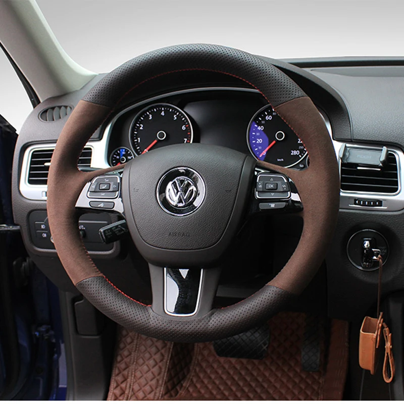 For Volkswagen VW Touareg Multicolor Suede Leather Steering Wheel Cover Marker Stitch Wrap Cover
For Volkswagen VW Touareg Multicolor Suede Leather Steering Wheel Cover Marker Stitch Wrap Cover