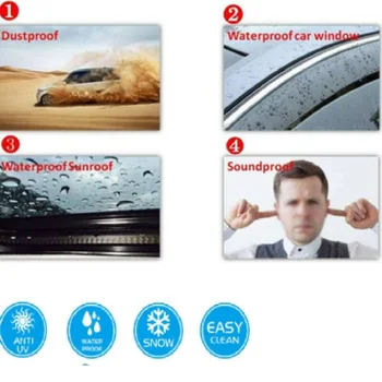 

160'' Sealing Strip 4M Flexible Reducing wind noise Edge Sunroof Window