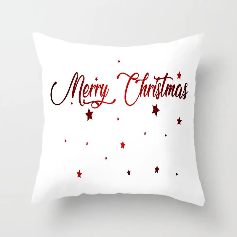 Красный с рождественским принтом, наволочка для дивана и автомобиля, чехол для подушки, чехол для дивана, кровати, Рождественское украшение для дома, подарок 45*45 см - Цвет: 07