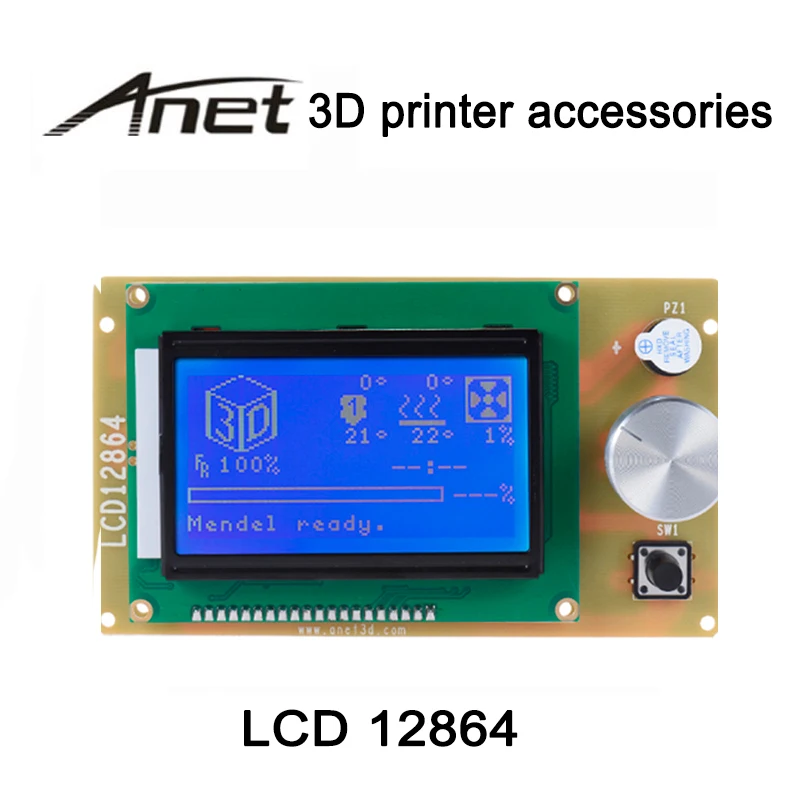 

Anet 3D printer Parts : Display screen LCD 12864 for 3D Printer A6 A2... / Express shipping from RUSSIA