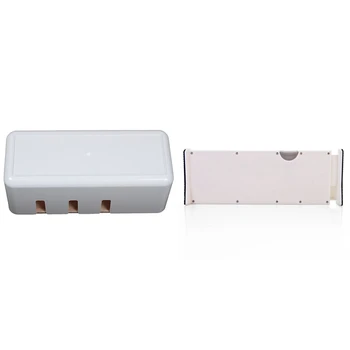 

1 Pcs Wire Storage Box Plastic Anti-Dust Household Supplies Case &1 Pcs Drawer Dividers White Spring Loaded Expandable