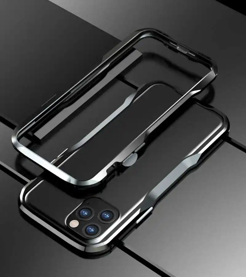 black Защитный чехол для IPhone 11 Pro Max, металлический уникальный чехол, закаленное стекло, защита для задней панели телефона, магнитная установка - Цвет: black