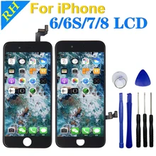 AAA LCD Display 100%3D Touch Screen For iPhone 6S 7 8 6G Replacement Screen With Digitizer Assembly For iPhone Repair Tools Gift