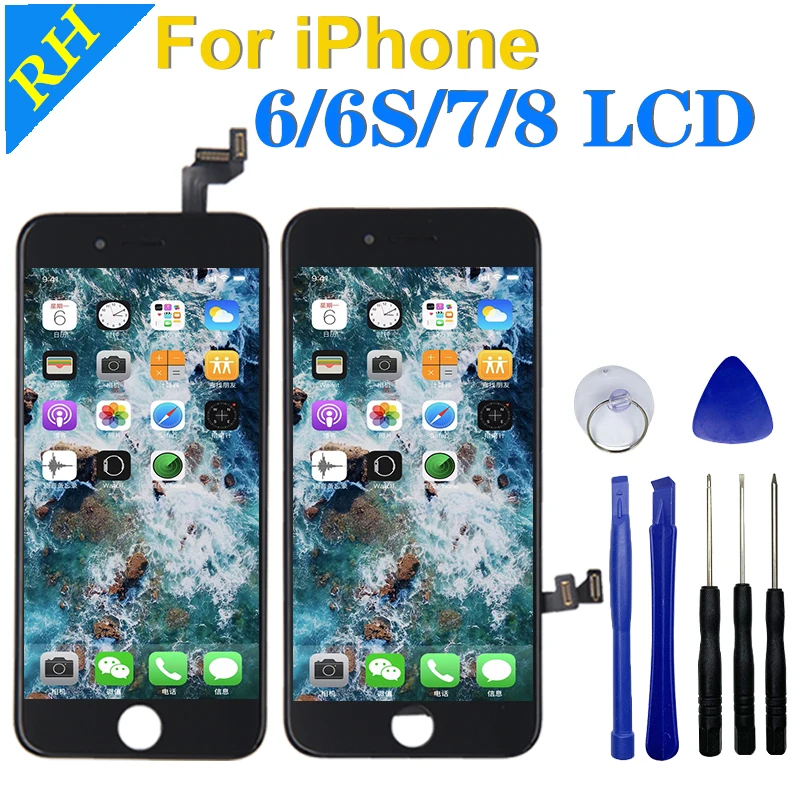 AAA LCD Display 100%3D Touch Screen For iPhone 6S 7 8 6G Replacement Screen With Digitizer Assembly For iPhone Repair Tools Gift AAA LCD Display 100%3D Touch Screen For iPhone 6S 7 8 6G Replacement Screen With Digitizer Assembly For iPhone Repair Tools Gift