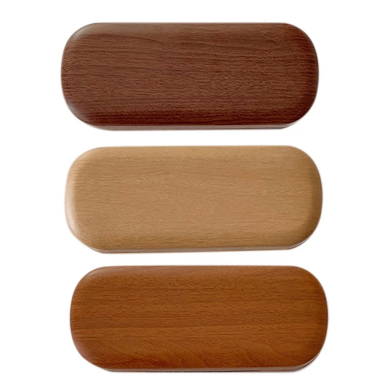 Portable Glasses Case Hard Wooden Grain Spectacle Frame Box Reading Sunglasses Holder Storage | Аксессуары для одежды