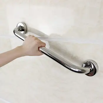

40CM Chrome Polished 304 Stainless Steel Bathroom Bathtub Handrail Safety Grab Bar for The Old People bathroom Handle Armrest