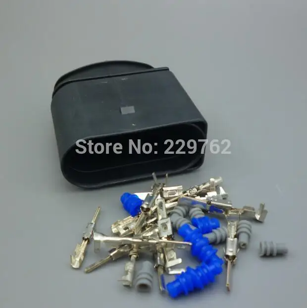 Shhworld Sea 14 Pin/Way ксеноновые фары для автомобиля лампы разъем корпус 1J0973837 1J0973737 для Audi для VW Golf MK6 Skoda - Название цвета: 1sets male