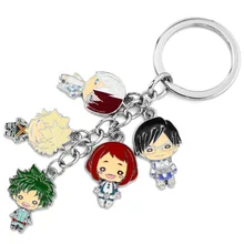 В настоящее время доступен мой герой колледж аниме-атрибутика металлический замок Кольцо Кулон Брелок Подвеска мультфильм подарок на заказ