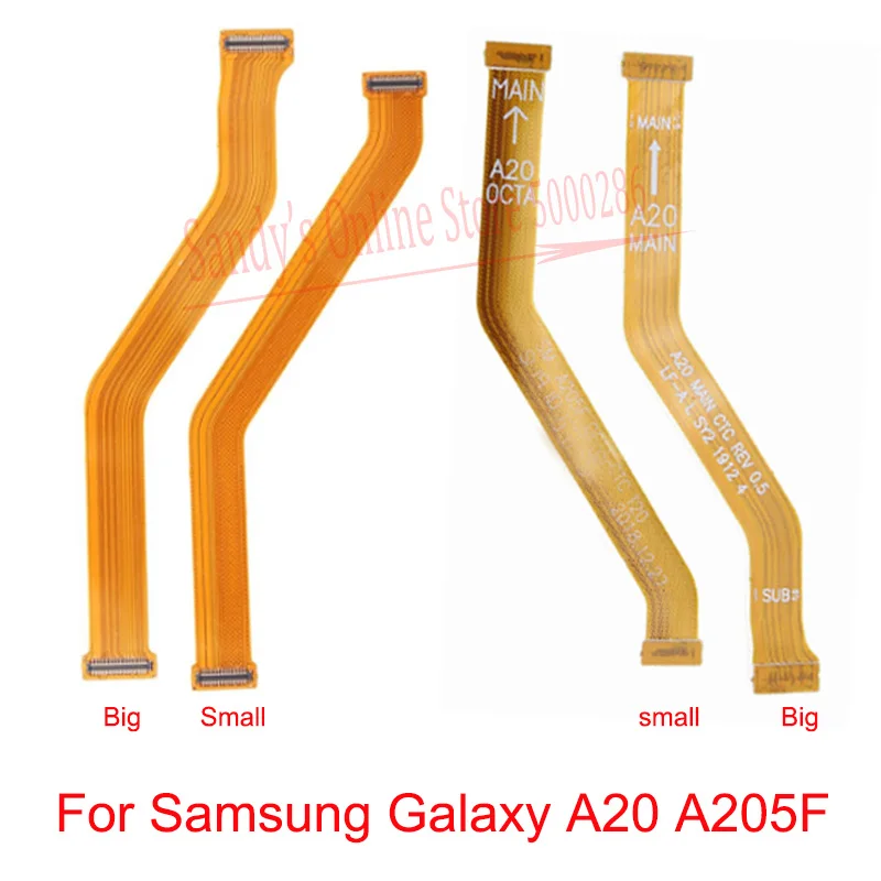 Гибкий кабель для материнской платы Samsung Galaxy A20 Новый гибкий A205 A205F разъем с