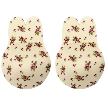 

Reusable Silicone Nipple Cover Pasties Stickers Adhesive Breast Lift Up Tape Push Up Sticky Bra Rabbit Cache Teton 2pcs/Pair