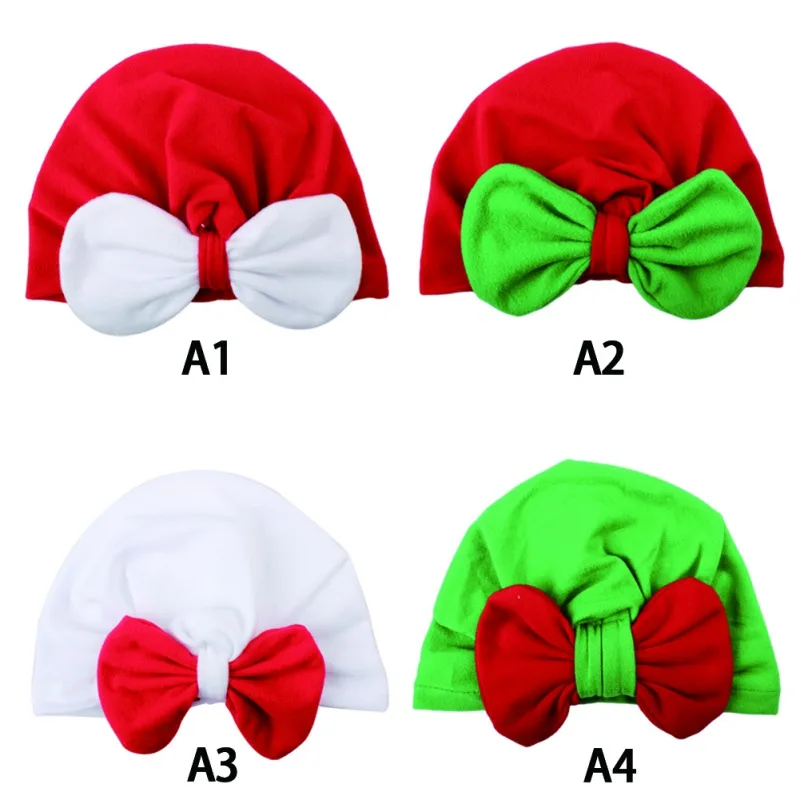 

New Baby Girls Elastic Headband Christmas Milk Silk Hair Head Hairband Phtography Props Headdress Kids Hair Band Girl Bow Knot