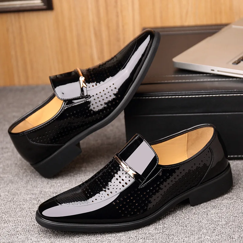 

Business Men's Dress Shoes Fashion Elegant Formal Wedding Shoes for Men Slip on Office Oxford Shoes Loafers
