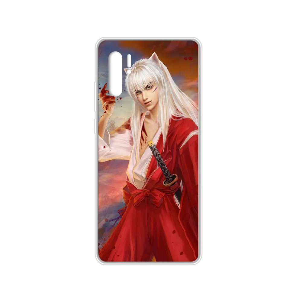 Аниме Inuyasha чехол для телефона HUAWEI p 8 9 10 20 30 40 P pro Smart 2017 2019 Z lite Прозрачный Бампер