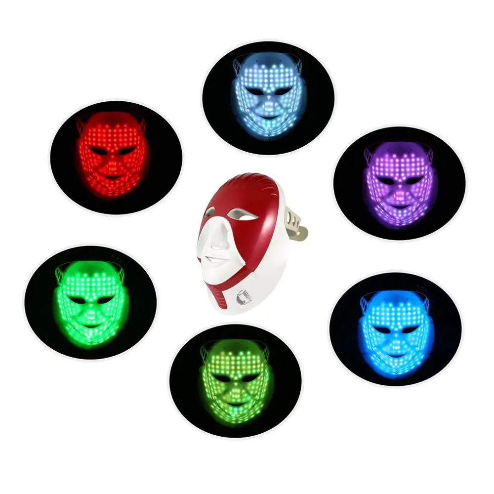 

2019 NEW Cleopatra Back Cover Led Touch Led Mask Design Photorejuvenation Instrument Color Beauty Instrument Facial Neck