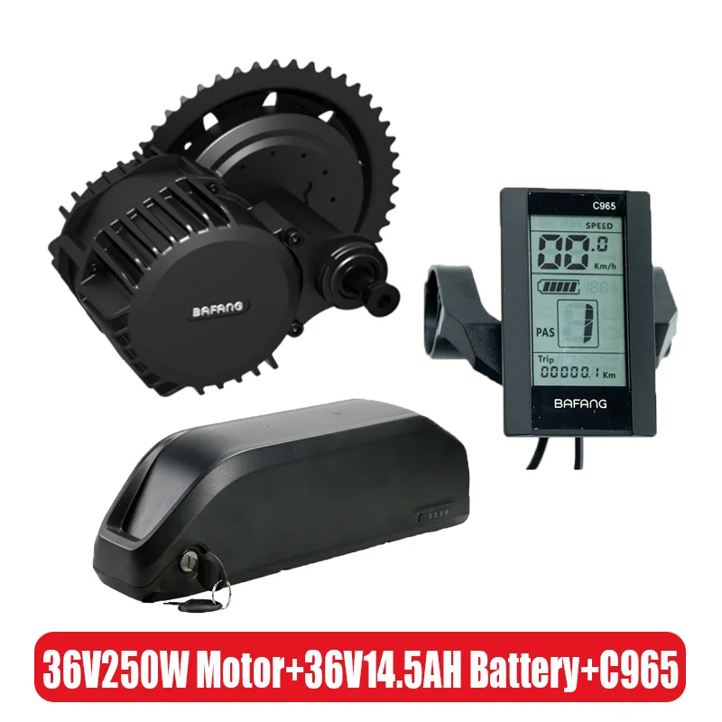 36V250W 36V14.5 C965 Bafang BBS01 BBS01 е-байка 36В 250 Вт Mid Мотор привода Conversie комплект с Батарея е-байка 36В 15,6/20AH 8fun Батарея для е-байка конверсионный набор - Цвет: 36V250W 36V14.5 C965