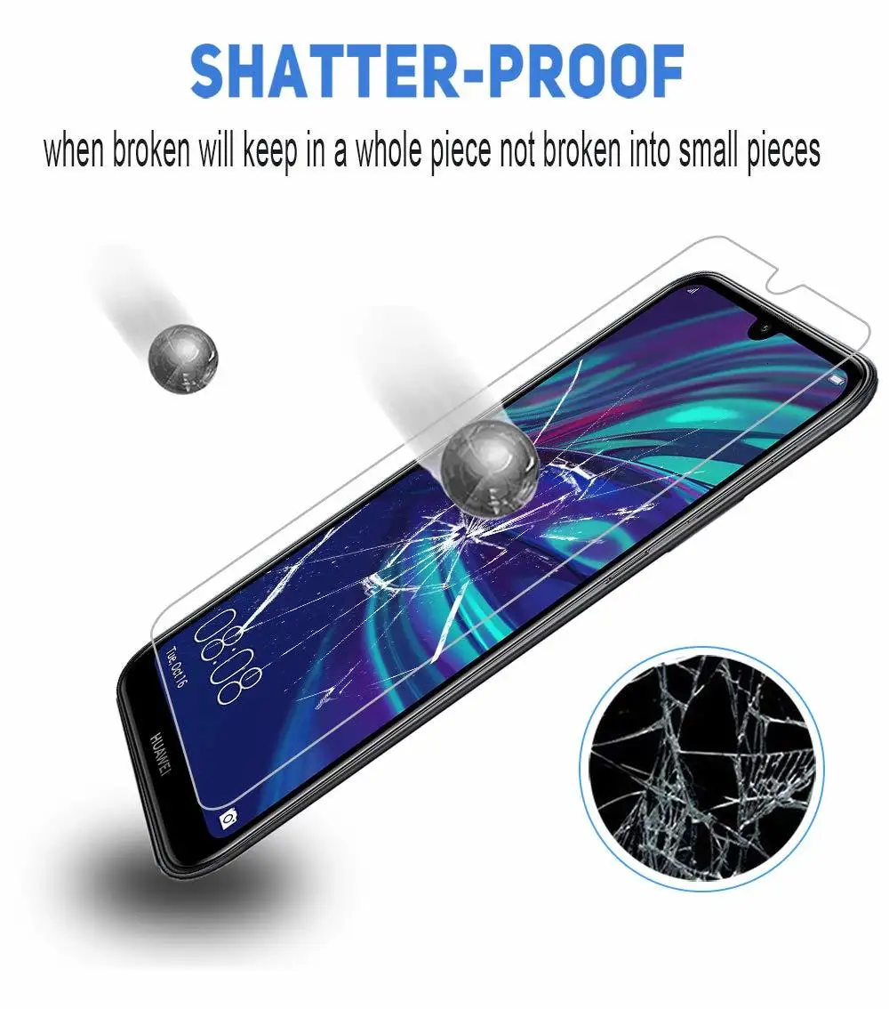 1000 штук 2.5D 9H закаленное стекло для huawei Honor 8A Pro 8C 8X8 S 8 Lite 7A 7C 7S 6X HD защитная пленка для экрана