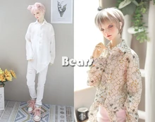 BJD – vêtements de poupée noués, chemise avec ourlet allongé, 2 couleurs disponibles pour 1/3 1/4 BJD SD MSD oncle POPO68 SSDF, accessoires de poupée