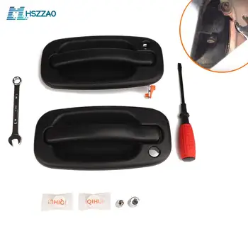 

2 Pcs Door Exterior Handle Left And Right Side Door Handles For CHEVROLET AVALANCHE SILVERADO SUBURBAN TAHOE GMC SIERRA YUKON