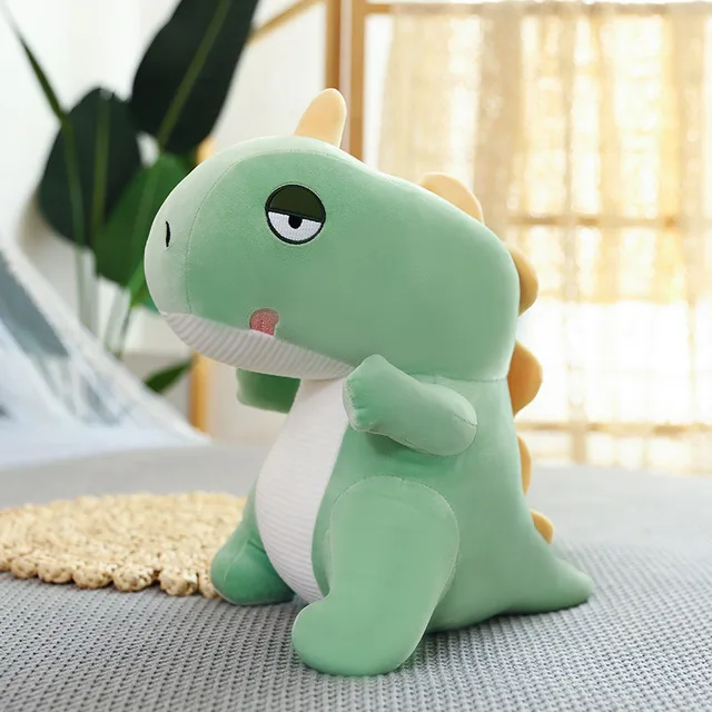 Cartoon Cute Dinosaur Plush Toy Throw Pillow Back Cushion Children's Soft Stuffed Doll Birthday Christmas Gift For Kids Boy Girl