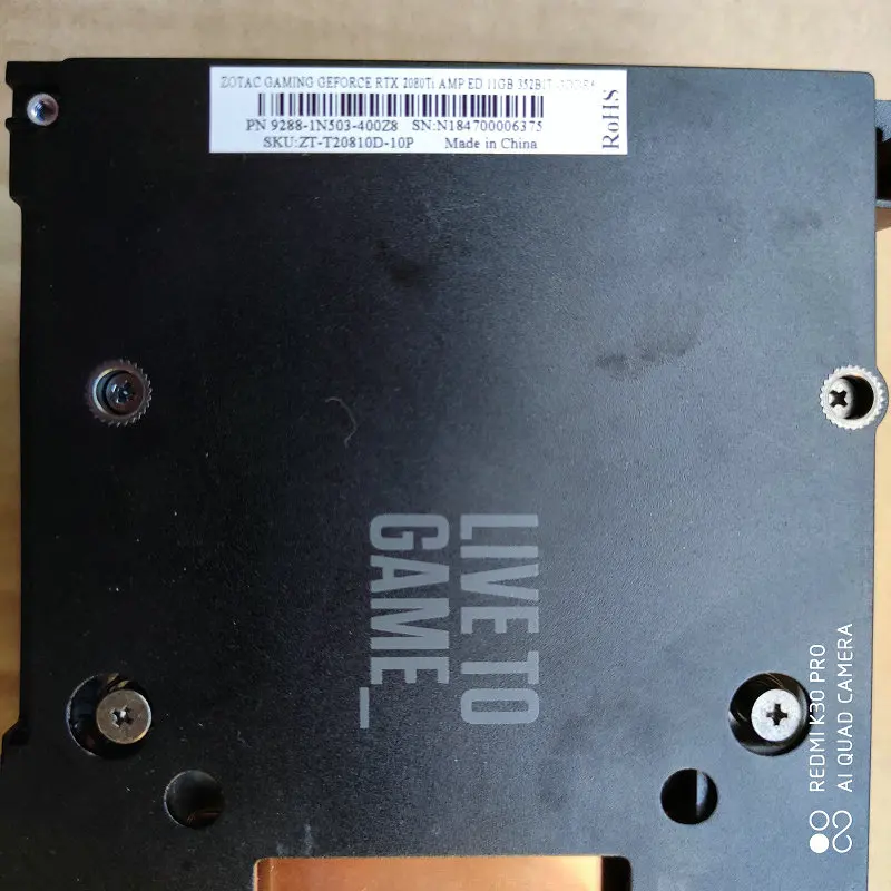 para Zotac Gaming Placa de Vídeo Geforce Amped Gráfica Refrigerador Rtx2080ti 11gb - Imagem 5