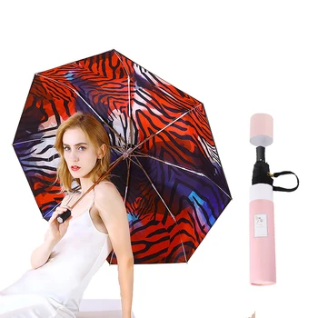 

Paraguas Sun Umbrella Rain Women Anti UV Folding Umbrella Black Coating Parasol Female Princess Parasol For Ladies guarda chuva