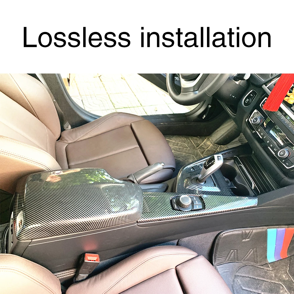 Автомобильный подлокотник для BMW F30 F32 F34 серии углеродное волокно Цвет салона авто Подлокотники коробка для хранения коврики pad протектор Водонепроницаемый
