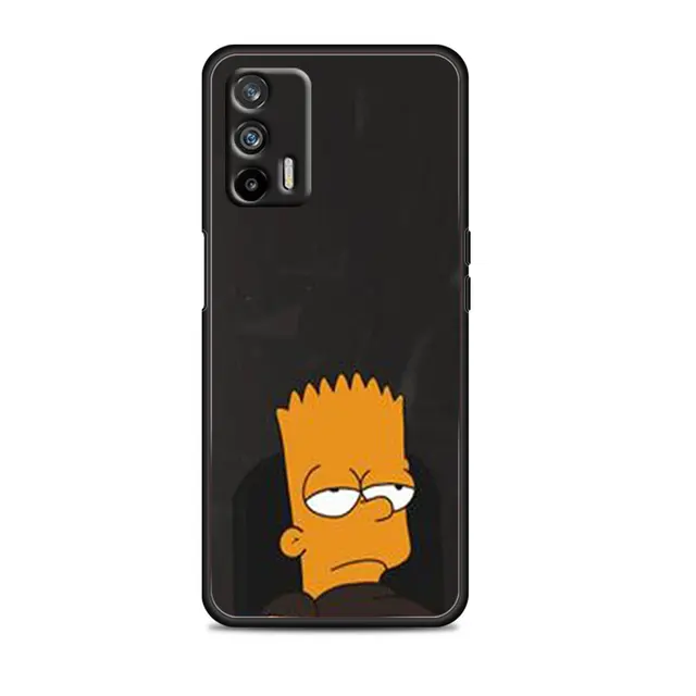 The Simpsons Happy Family For OPPO Realme GT Explorer Master Neo Flash Edition C21 C20 C15 C11 C3 Soft Black Phone Case Style 11