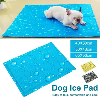 

PVC Pet Cooling Cushion Pet Cold Gel Pad Comfortable Heat Relief Cool Down Non Toxic Soft Cartoon Pictures Cat Puppy Bed