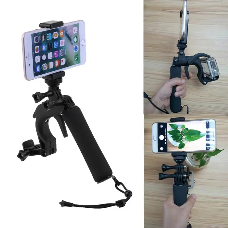 Поплавок пистолет триггер набор рукоятка для GoPro Hero 6 5 7 4 Sjcam Yi 4K h9 камера с зажимом для телефона штатив поплавок Go Pro крепление LX9A