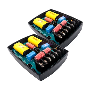 

2PCS 2 Way 220W Filter Circuit Frequency Divider Home Theater Automotive Speaker Hifi Stereo Audio 3000Hz Crossover Filters