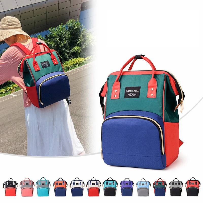 Сумка для детских подгузников, сумки для детских колясок, большая емкость, водонепроницаемый Набор сумок для подгузников, дорожный рюкзак для беременных, сумка для кормящих