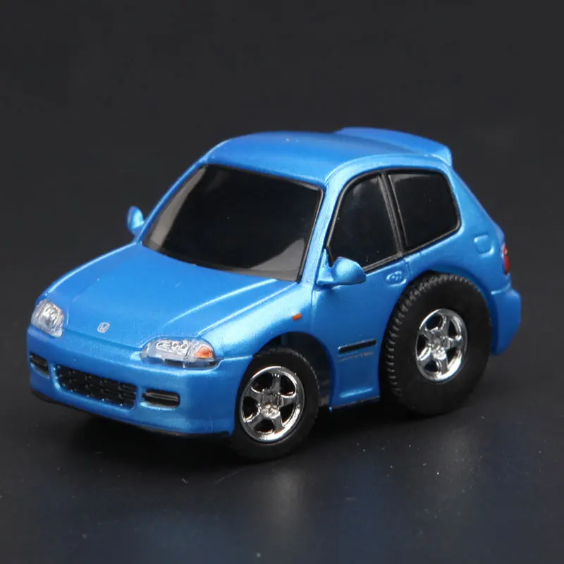 Diecast Alloy Tiny Vehicle Civic Honda EG6 Blue Pull Back Car Model Metal Toys Adult Collection Decoration Display Ornament Gift | Игрушки и
