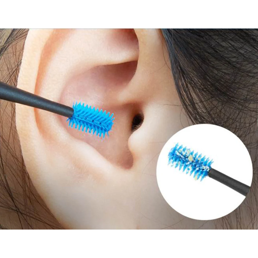 

Portable Earpick Soft Silicone Double Head Design Spiral Earwax Cleaning Tool 30FP26