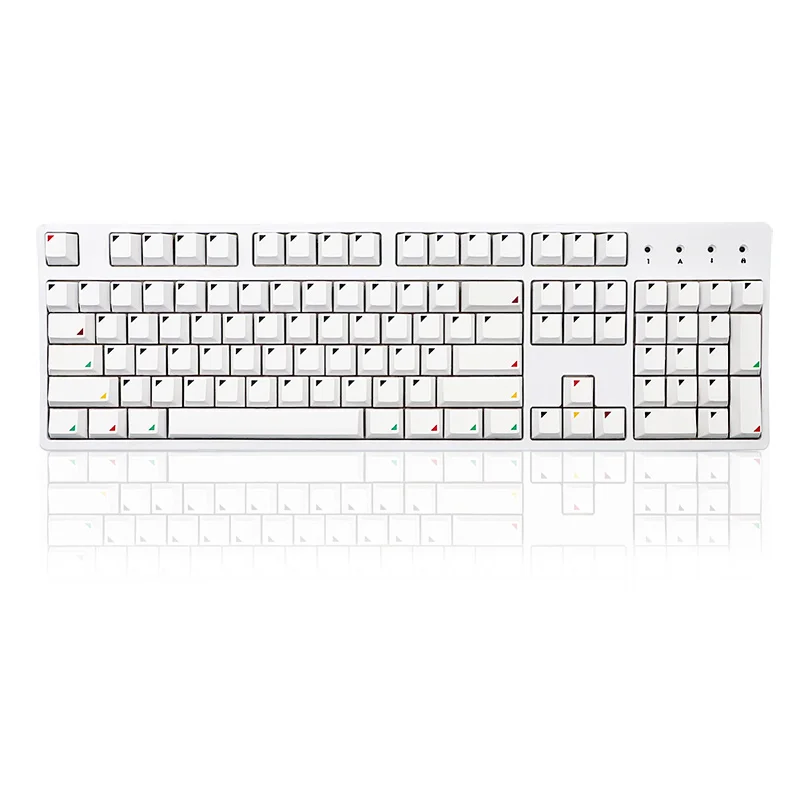 

Белые колпачки клавиш GMK Pixel, 132 клавиш/комплект, колпачки клавиш PBT Dye Subbed с ISO Enter 6.5u, пропускная панель для клавиатуры Corsair Cherry Profile