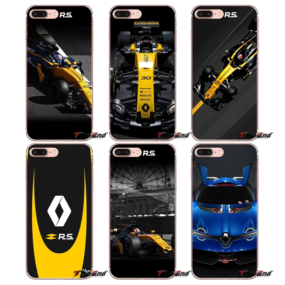 Renault rs автомобильные прозрачные мягкие чехлы для Apple IPhone X 4 4S 5 5S SE 5C 6 6s 7 8 плюс Plus 6S