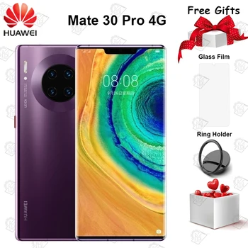 Перейти на Алиэкспресс и купить Оригинальный Huawei Mate 30 Pro 4G мобильный телефон 6,53 дюйм8G + 128G Kirin 990 Android 10 тройные камеры 40MP фронтальная камера 32MP смартфон