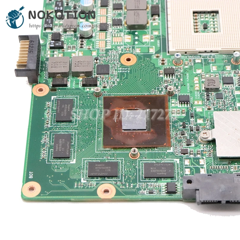 NOKOTION Laptop Motherboard For Asus K53S X53S A53S K53SV REV 2.3 PC Mainboard HM65 DDR3 GT540M Graphics