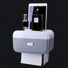 Стойка для ванной комнаты, органайзер, многофункциональная настенная бумажная коробка для полотенец, бессверлильный водонепроницаемый держатель для салфеток