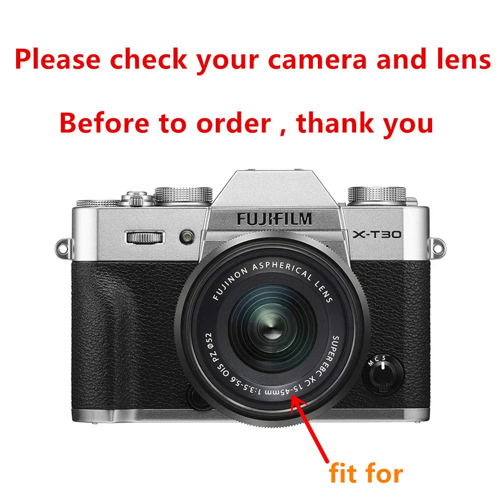 Защитный комплект протектор экрана камеры из искусственной кожи чехол UV CPL FLD фильтр бленда объектива для Fujifilm X-T30 XT30 камера с 15-45 мм объективом
