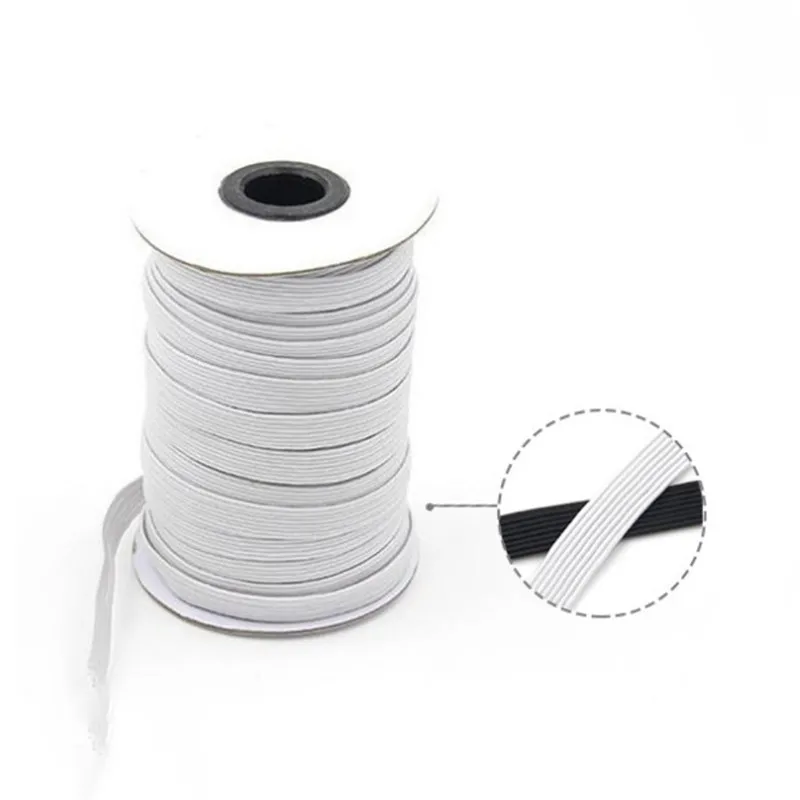 

DoreenBeads Hot Polypropylene Fiber Elastic Cord For Mouth Mask Craft Accessories DIY Sewing Supplies White 3mm, 200 Yards