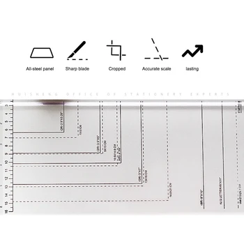 

A4 Rotary Paper Trimmer Photo Trimmer 12 Inch Cutting Length Paper Cutter 8 Sheet Capacity