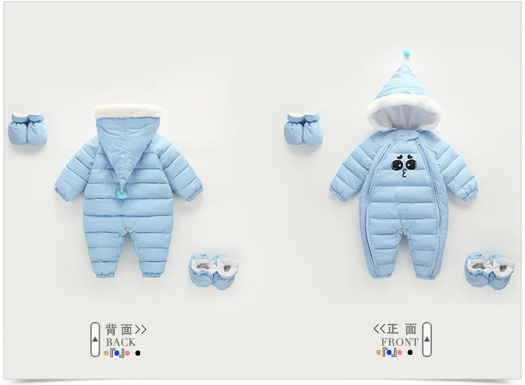 ACE LOVE Baby Footie для зимнего костюма; одежда для малышей на Рождество; зимний комбинезон; Lucky Child