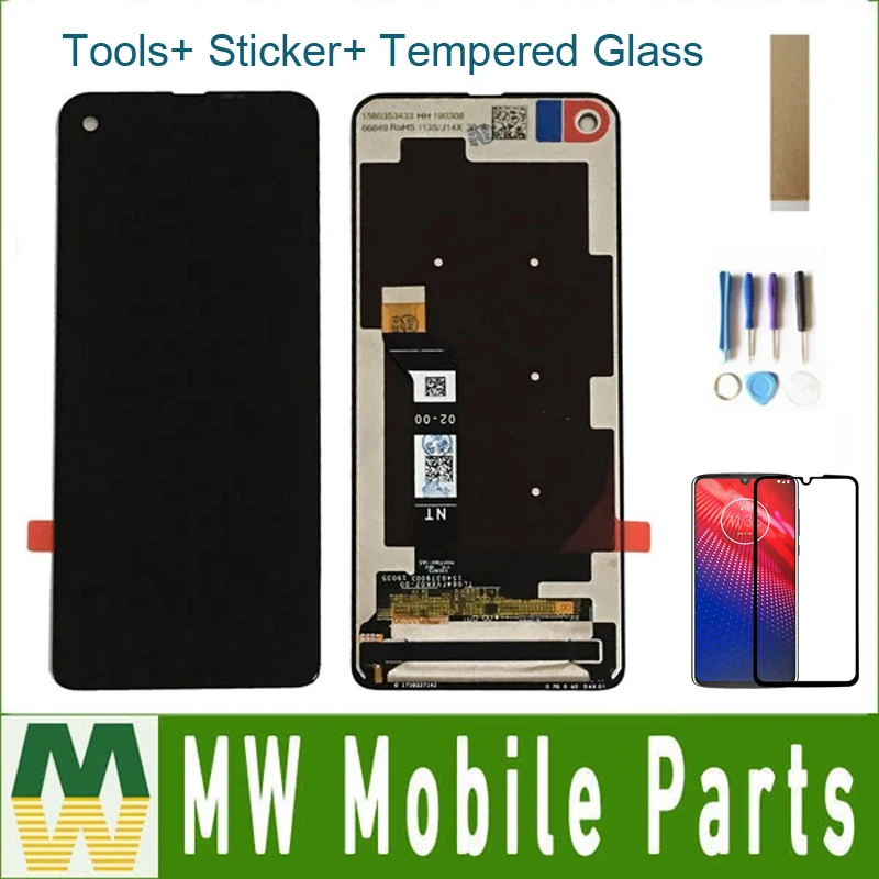 Goede Originele Voor Motorola Moto Een Vision P50 XT1970 Lcd Touch Screen Sensor Digitizer Vergadering Met Gehard Glas