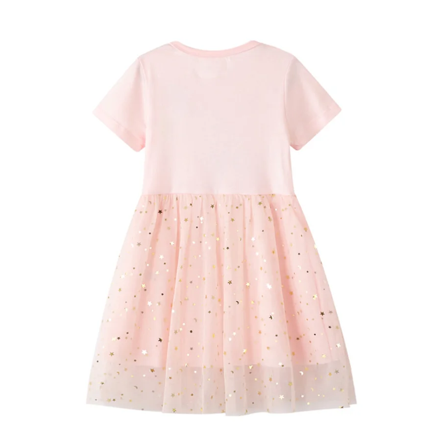 Lovey Rabbit New Girls Princess Tutu Dresses for Summer Clothes Soft Children Cotton Dress Toddler Glittery Party Dress (6)