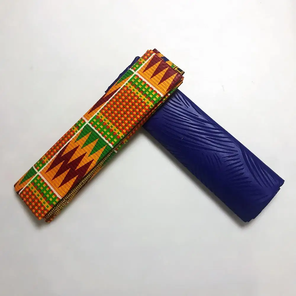 2+ 2 ярдов Chitenge Анкара ткань с принтом Полиэстер Гана Kente воск Африканский Kitenge печать восковая ткань для ткани AW30 - Цвет: 21