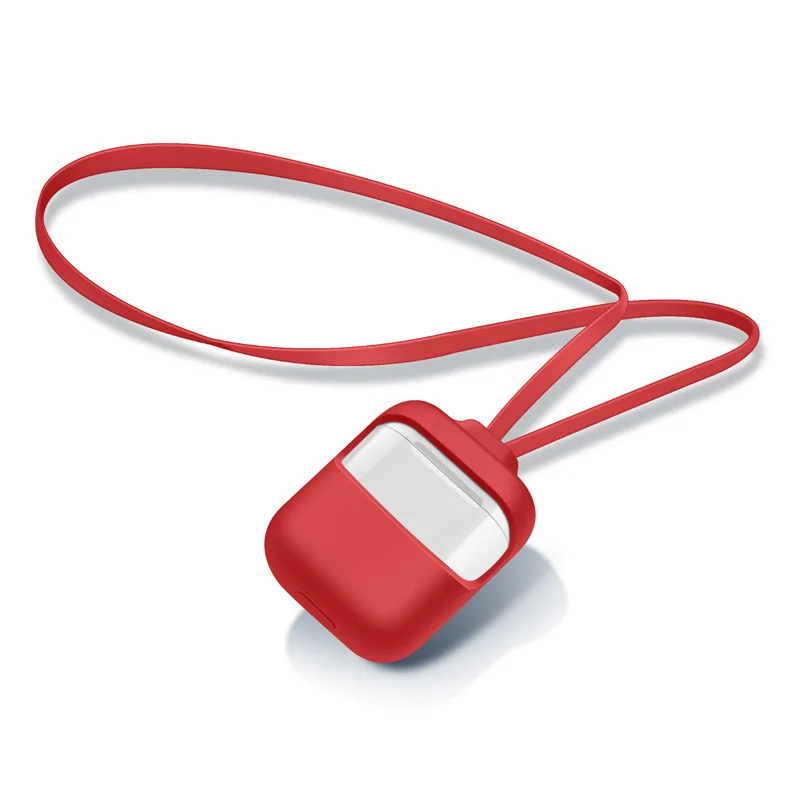 Силиконовый чехол защитный чехол с ремешком противоударный для Airpod 1/2 PUO88