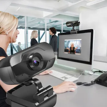 

720P HD Megapixels USB2.0 Webcam Web Camera with Mic Clip-on for Computer PC Laptop Desktop Student Teaching Web Cam A50