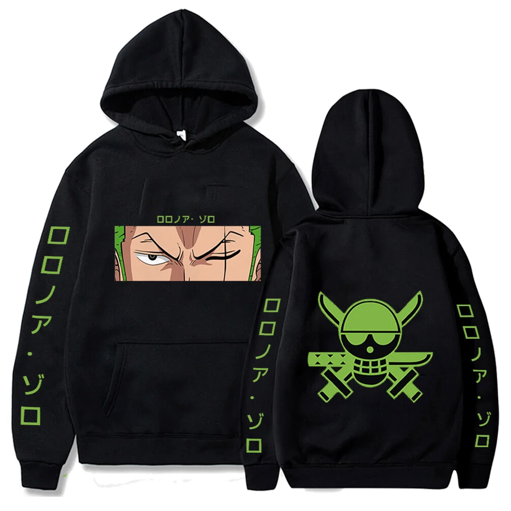 Sudadera capucha de ONE para hombre y mujer, ropa de calle con estampado Roronoa Zoro, Jersey holgado estilo Hip Hop Harajuku|Sudaderas con y sudaderas| - AliExpress