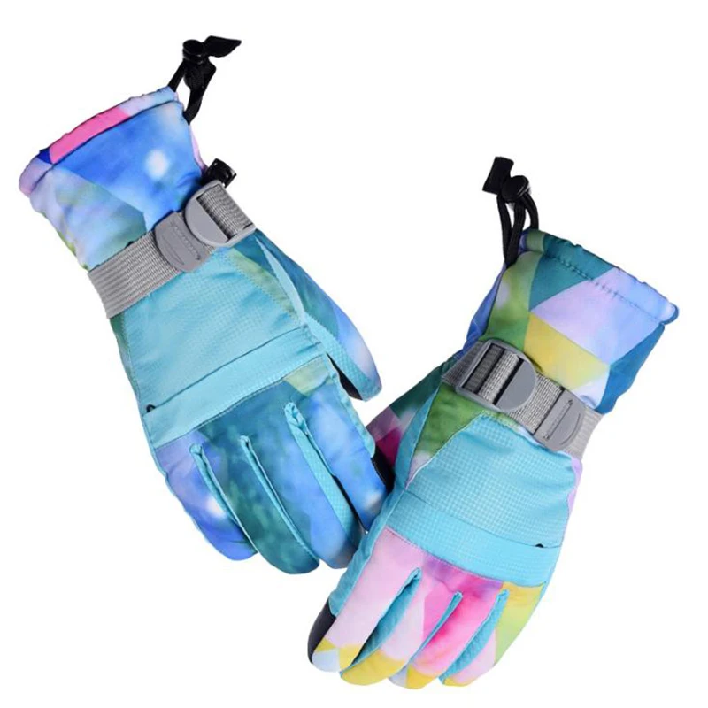 

Touch Screen Thickened Warm Gloves Women Waterproof Skiing Gloves Men Snowboard Ski Gloves Children's Anti-Cold Cycling Mittens