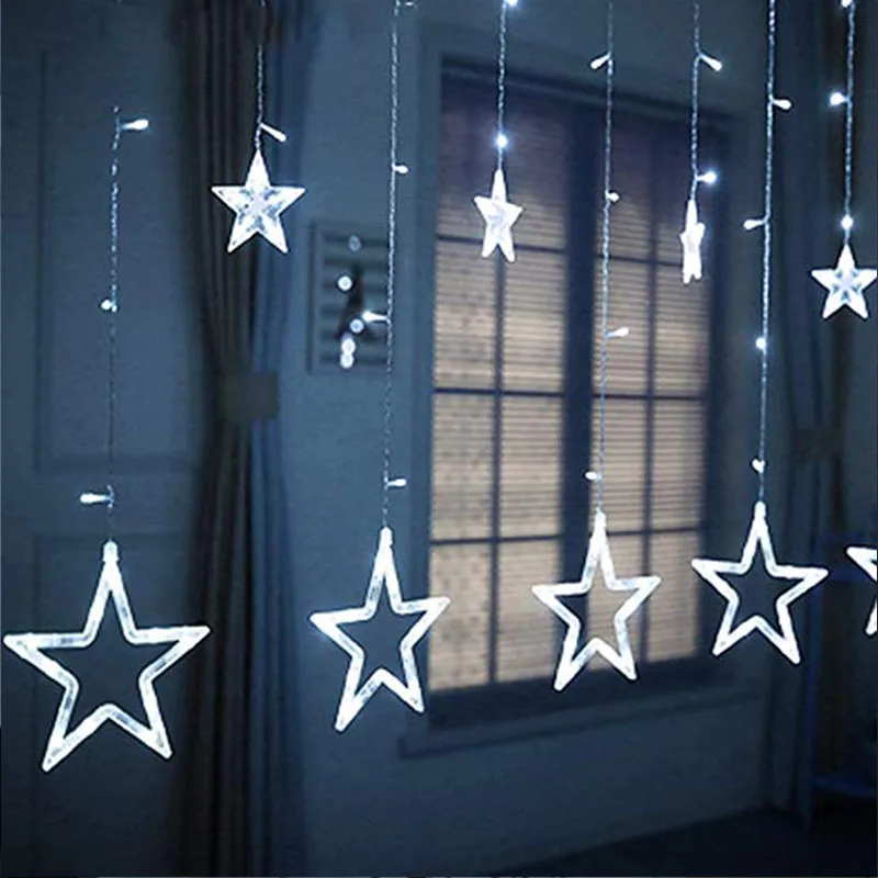 2,5 м, 138LED, 220 В, EU/110 В, США, рождественские гирлянды, гирлянда, светильник s, сказочный светильник для занавесок, для улицы, для вечерние, свадебные, праздничные, Декор